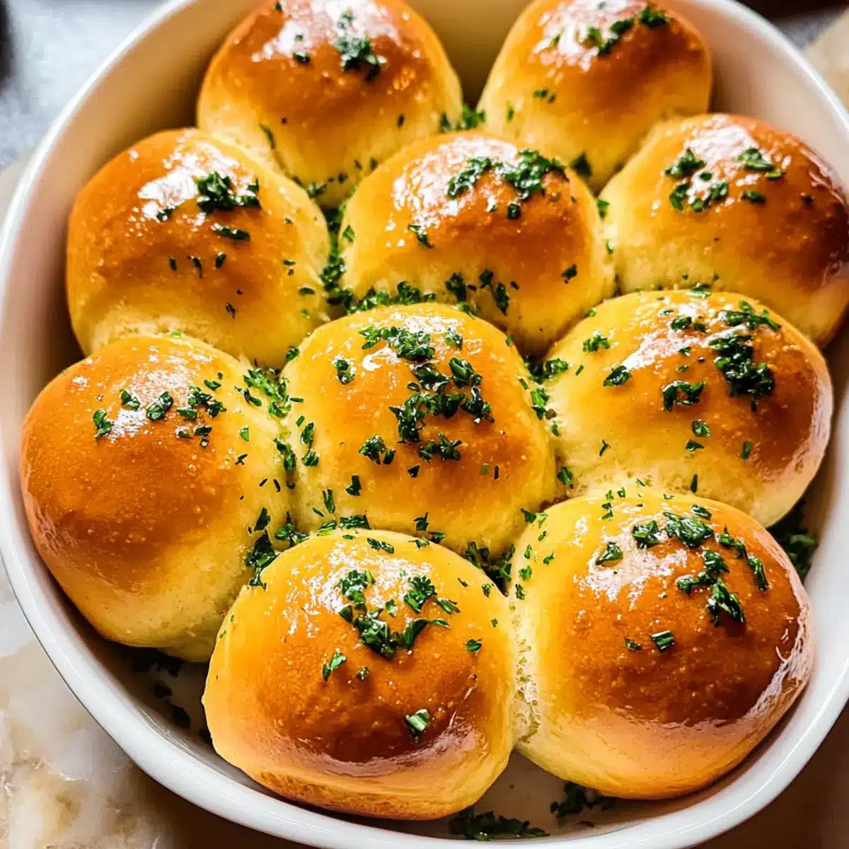 Garlic Butter Dinner Rolls