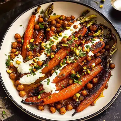 Spicy maple roast carrots