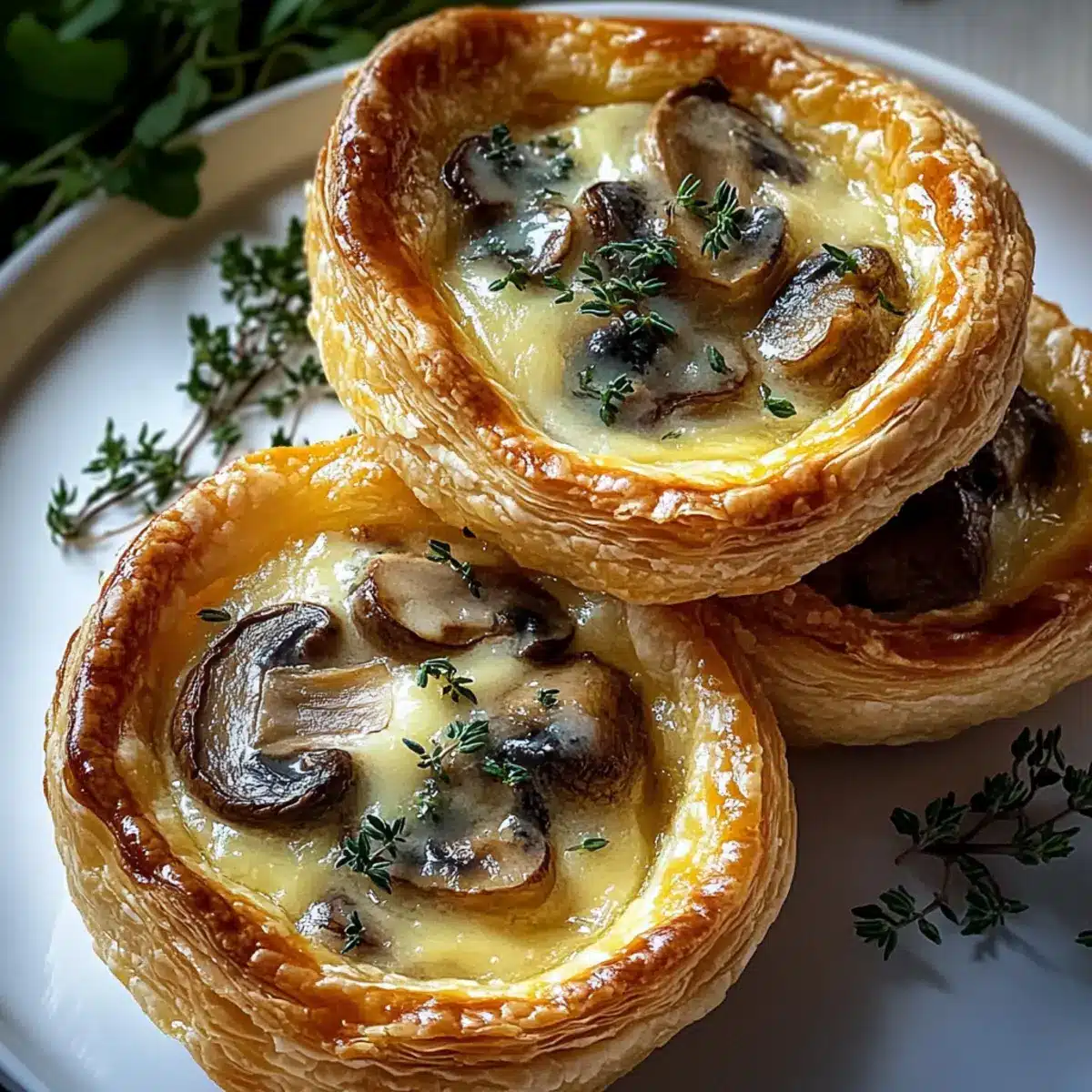 Mushroom and Gruyère Pot Pies