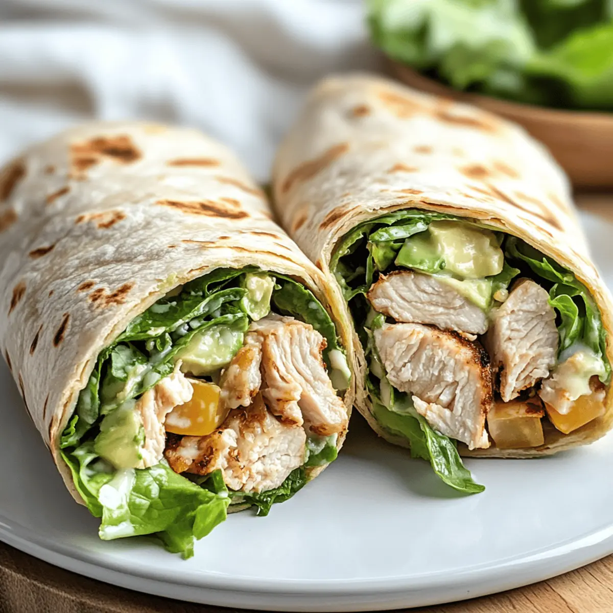 Chicken Caesar Wraps