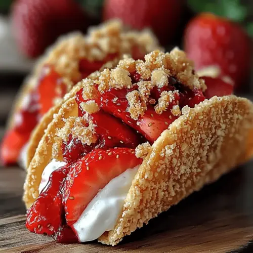 Strawberry Crunch Cheesecake Tacos