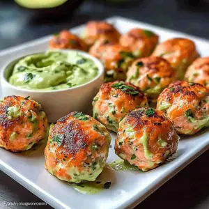 Crispy Salmon Bites with Sauce