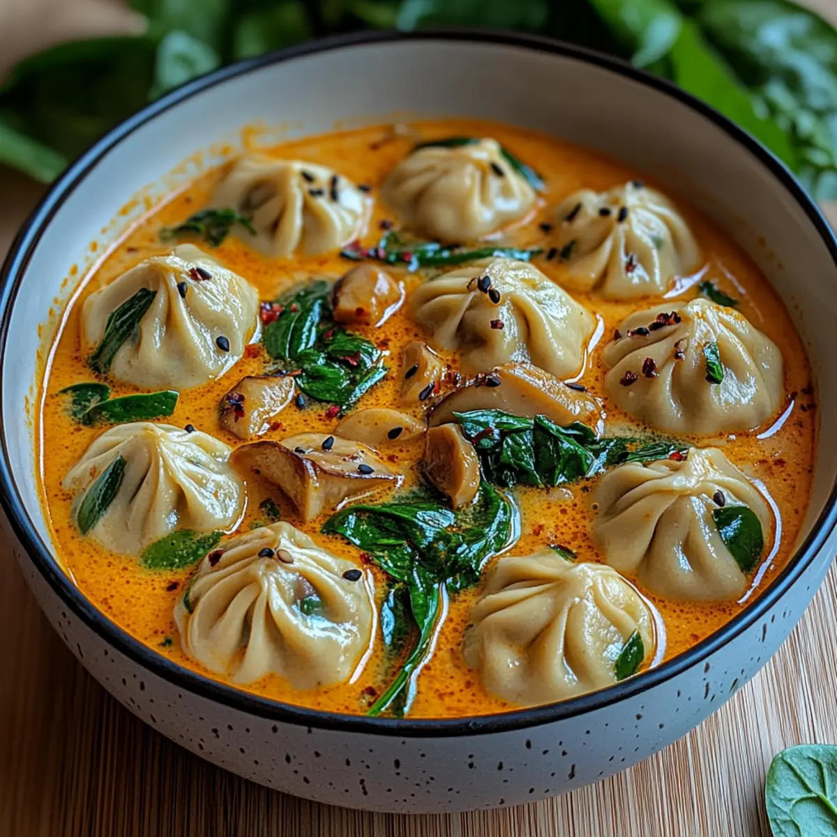 Thai Curry Dumpling Soup