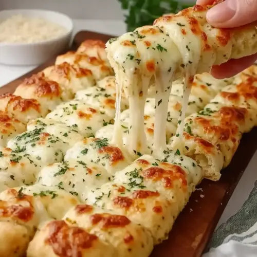Homemade Cheesy Breadsticks Recipe