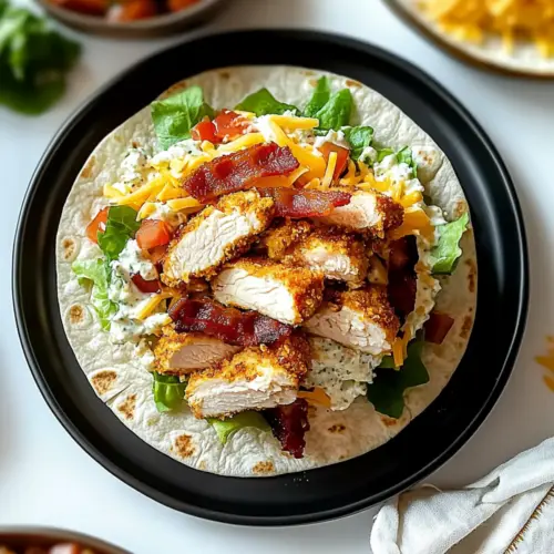 Crispy Chicken Bacon Ranch Wrap