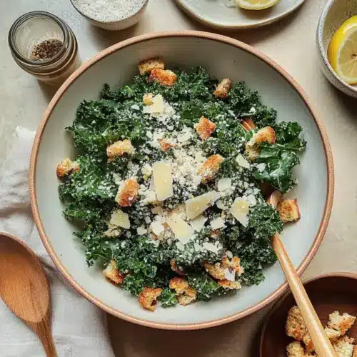 Lemony Parmesan Kale Salad