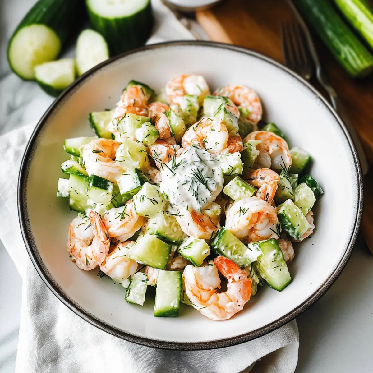 Cucumber Shrimp Salad
