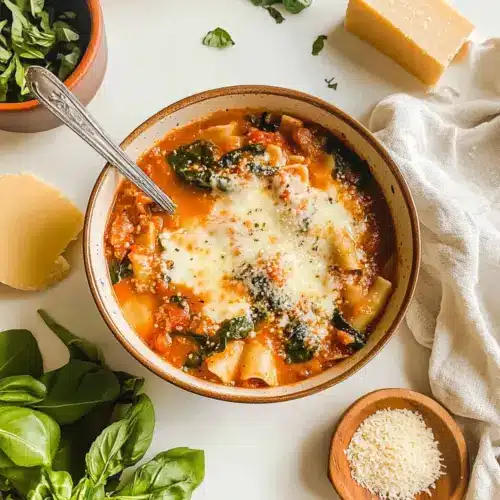 Easy Creamy Lasagna Soup