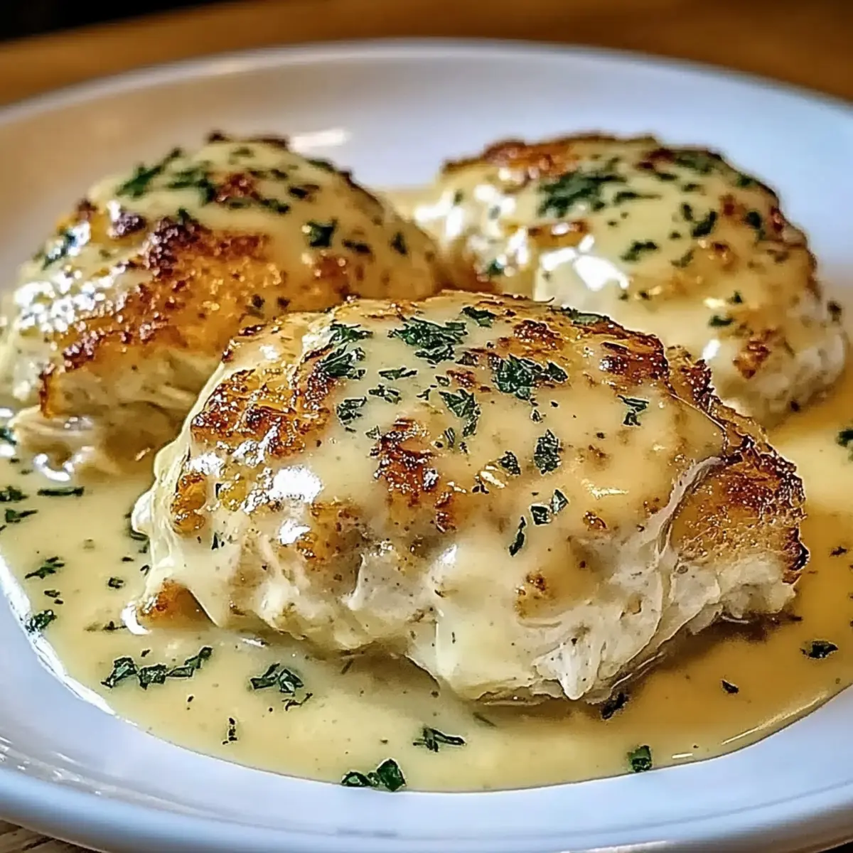 Chicken Pillows with Creamy Parmesan