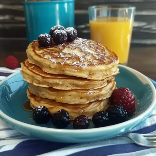 Fluffy Vegan Protein Pancakes