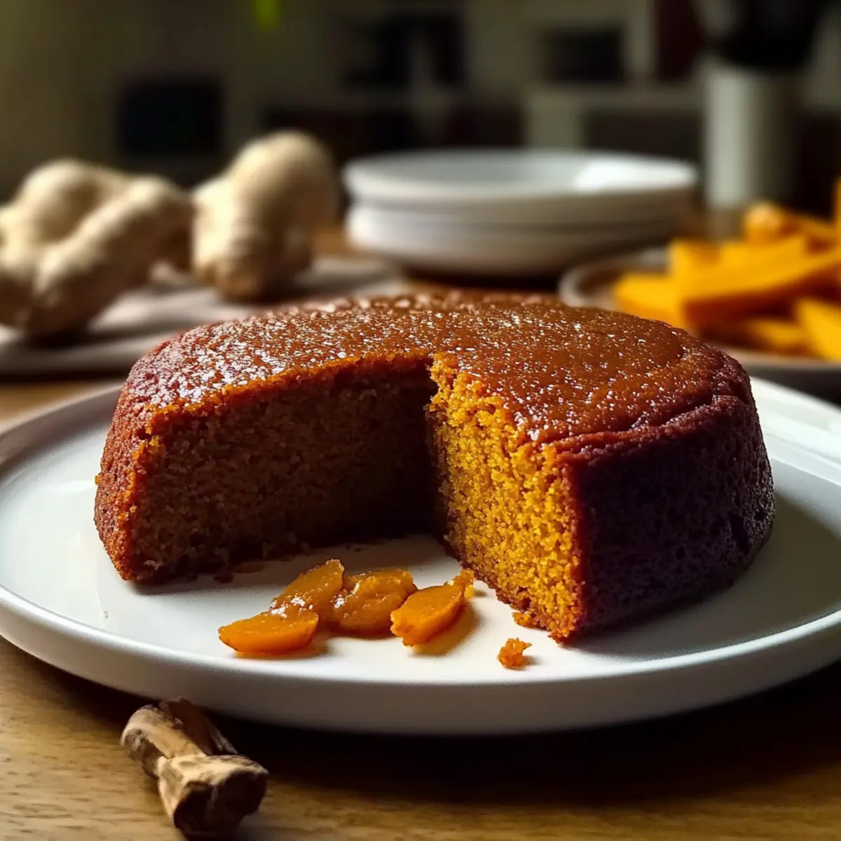 Flourless Sweet Potato Ginger Cake