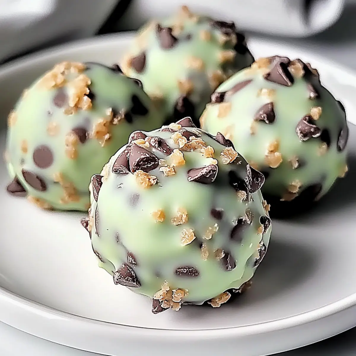 Mint Chocolate Chip Protein Balls