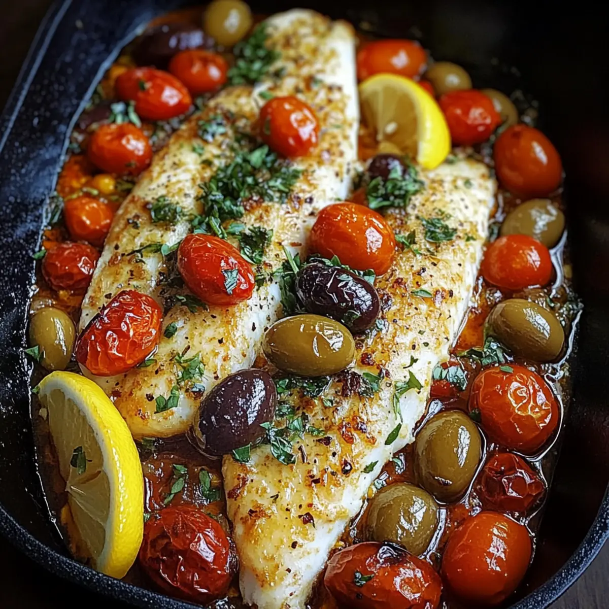 Mediterranean Baked Fish