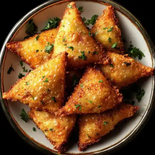 Crispy Cheese Potato Samosa