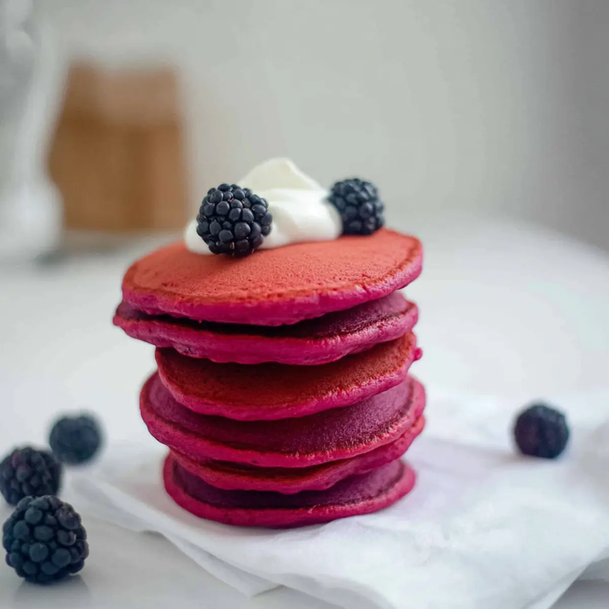 Pink Beet Pancakes