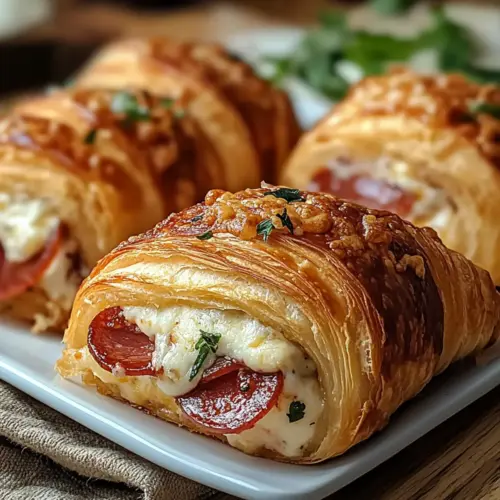 Mozzarella Pepperoni Croissant