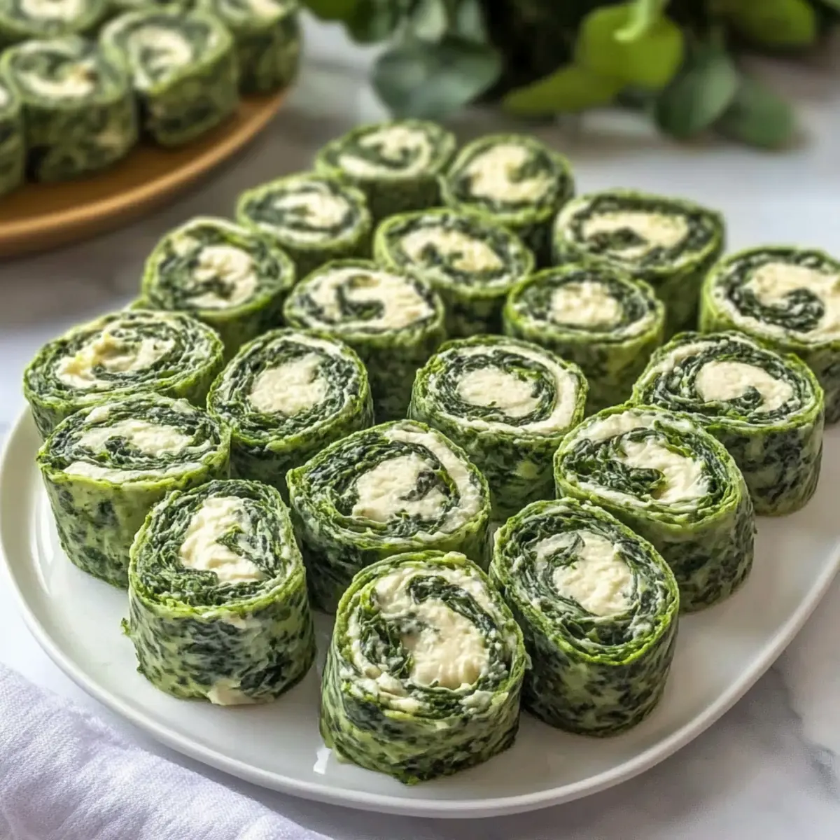 Easy Spinach Dip Pinwheels