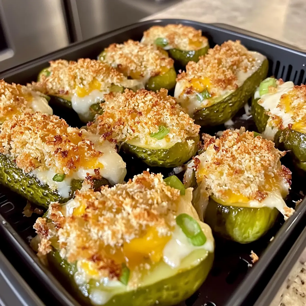 Air Fryer Stuffed Pickles