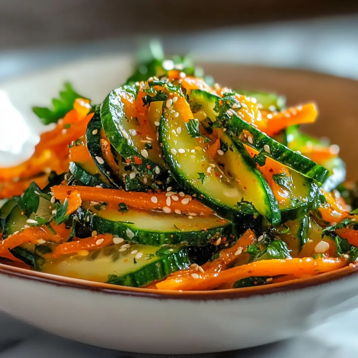 Cucumber Carrot Salad