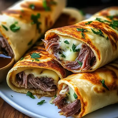 French Dip Tortilla Roll Ups