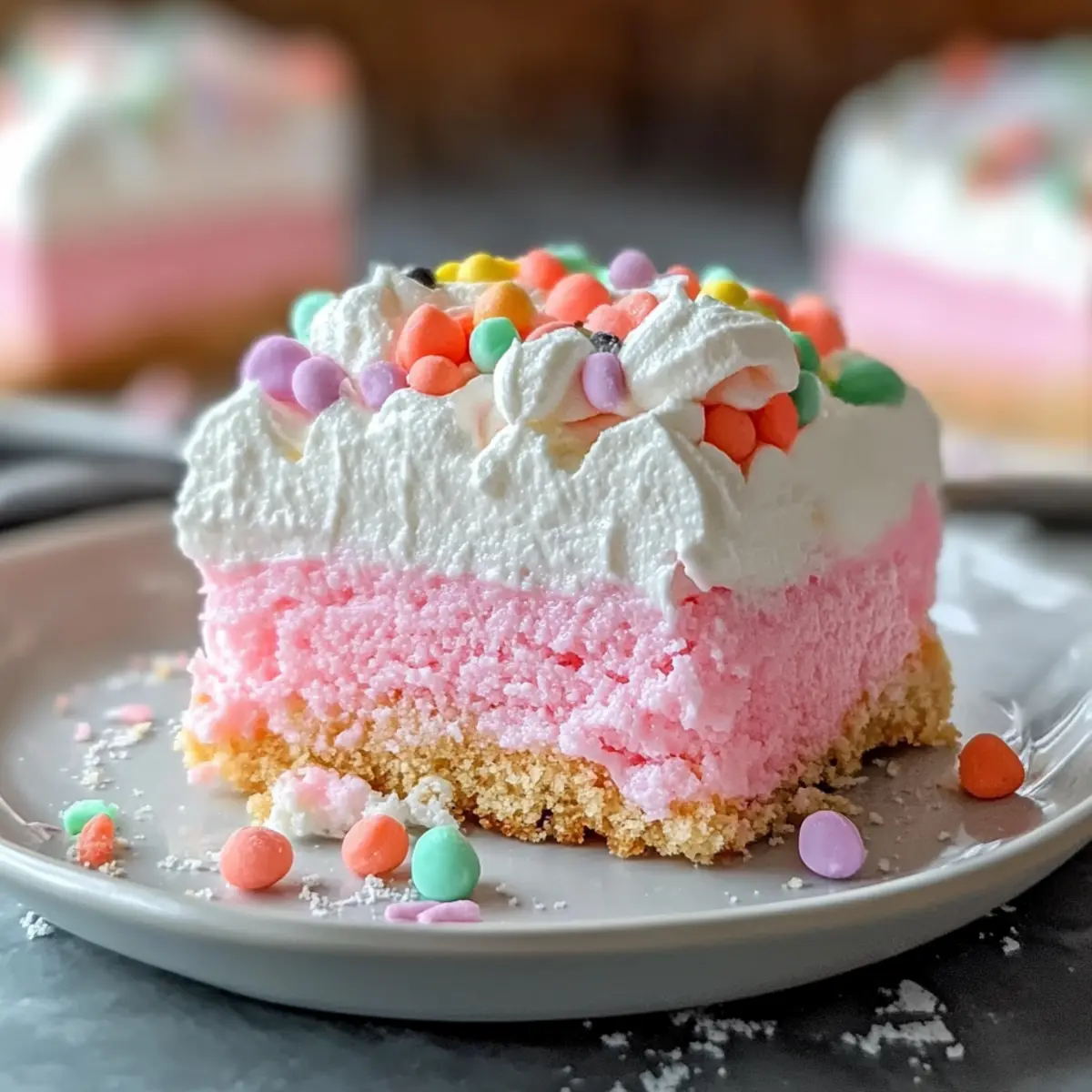 Bubblegum Cloud Slice Dessert