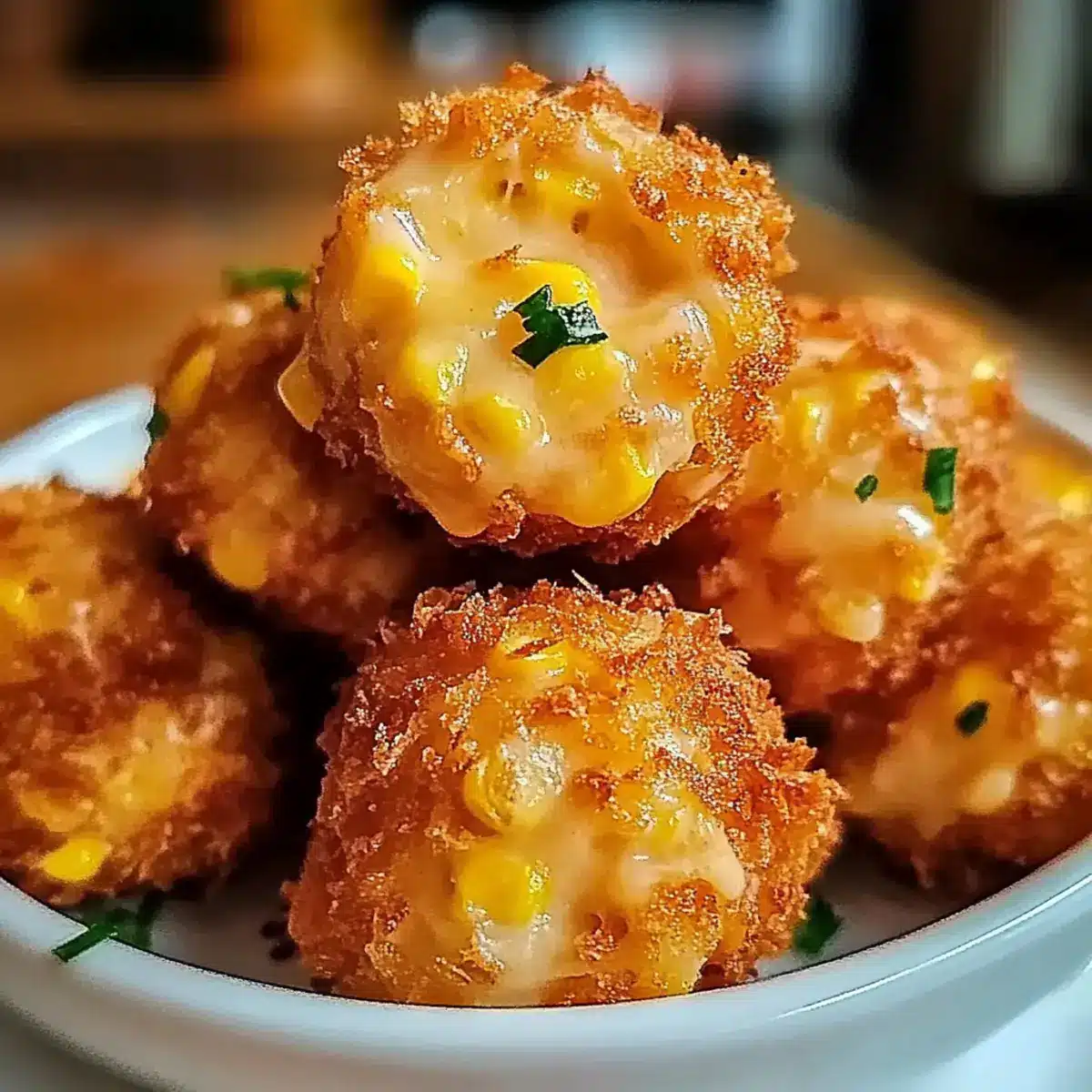 Crispy Corn Cheese Bites