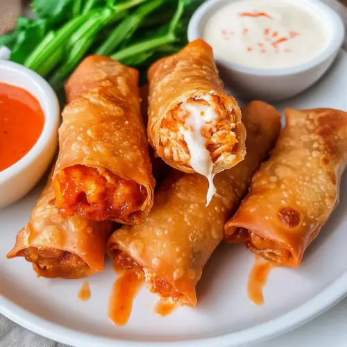 Buffalo Chicken Egg Rolls