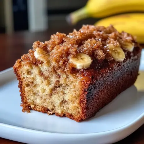 Banana Bread Recipe with Crunchy Streusel Topping