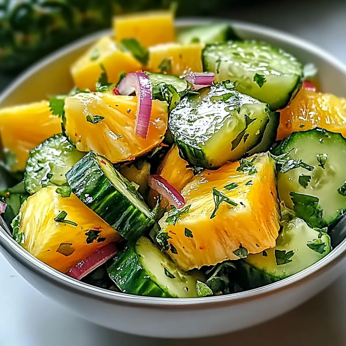 Pineapple Cucumber Salad