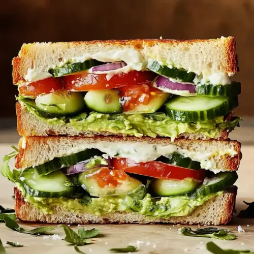 Loaded Cucumber & Avocado Sandwich