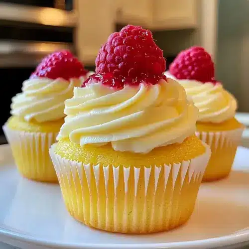 Raspberry Lemon Heaven Cupcakes