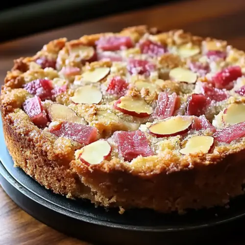 Rhubarb Almond Torte