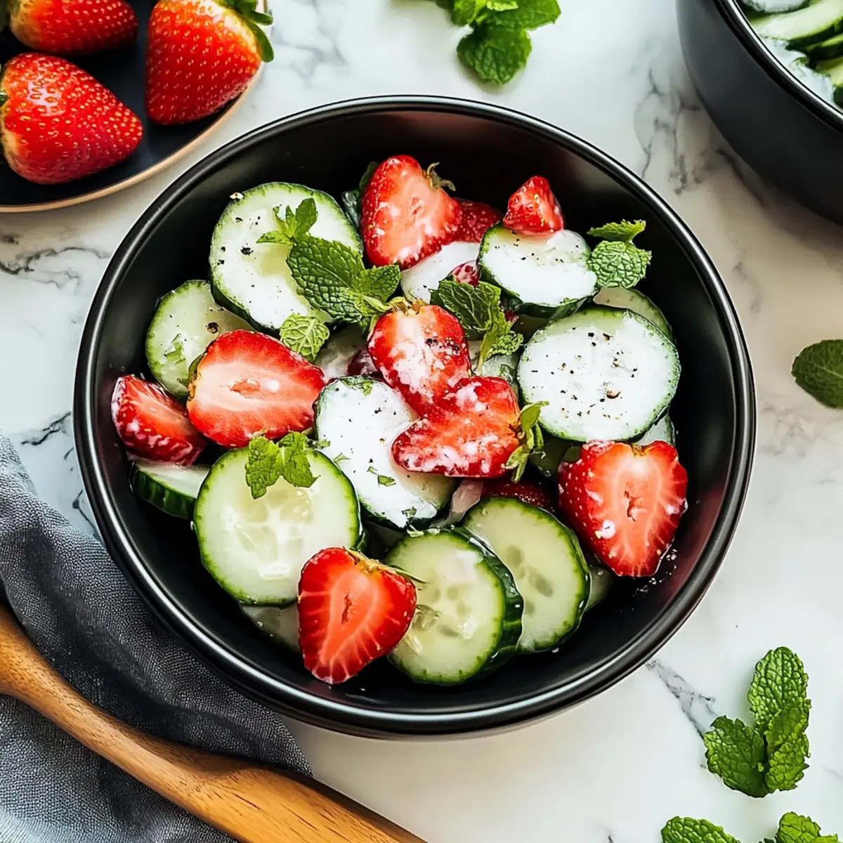 Cucumber Strawberry Salad