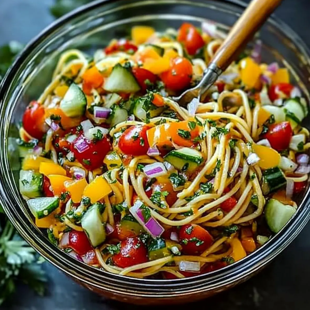 Spaghetti Salad With Italian Dressing