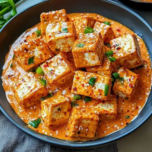 Spicy Tofu with Creamy Coconut Sauce