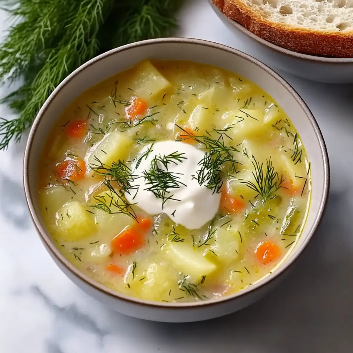 Potato Dill Pickle Soup