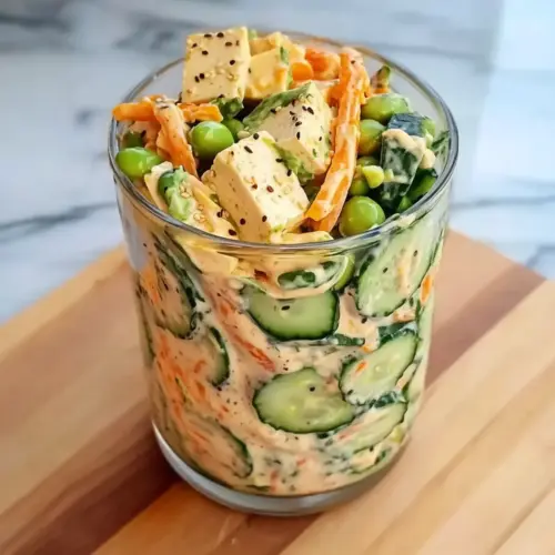 Creamy Asian Cucumber Salad Bowl
