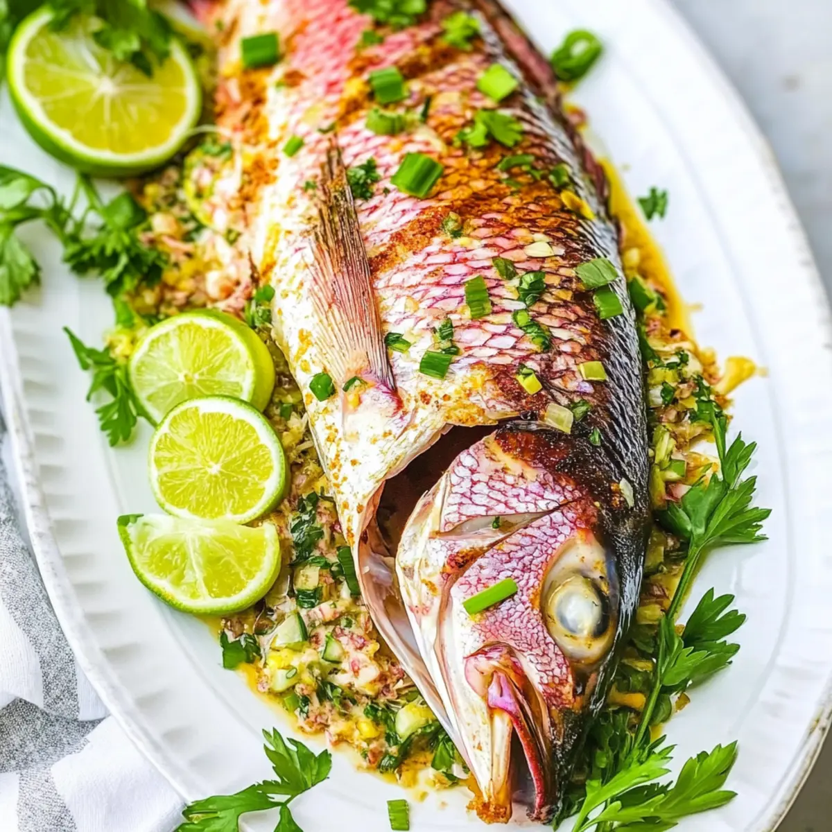 Caribbean Grilled Yellowtail Snapper