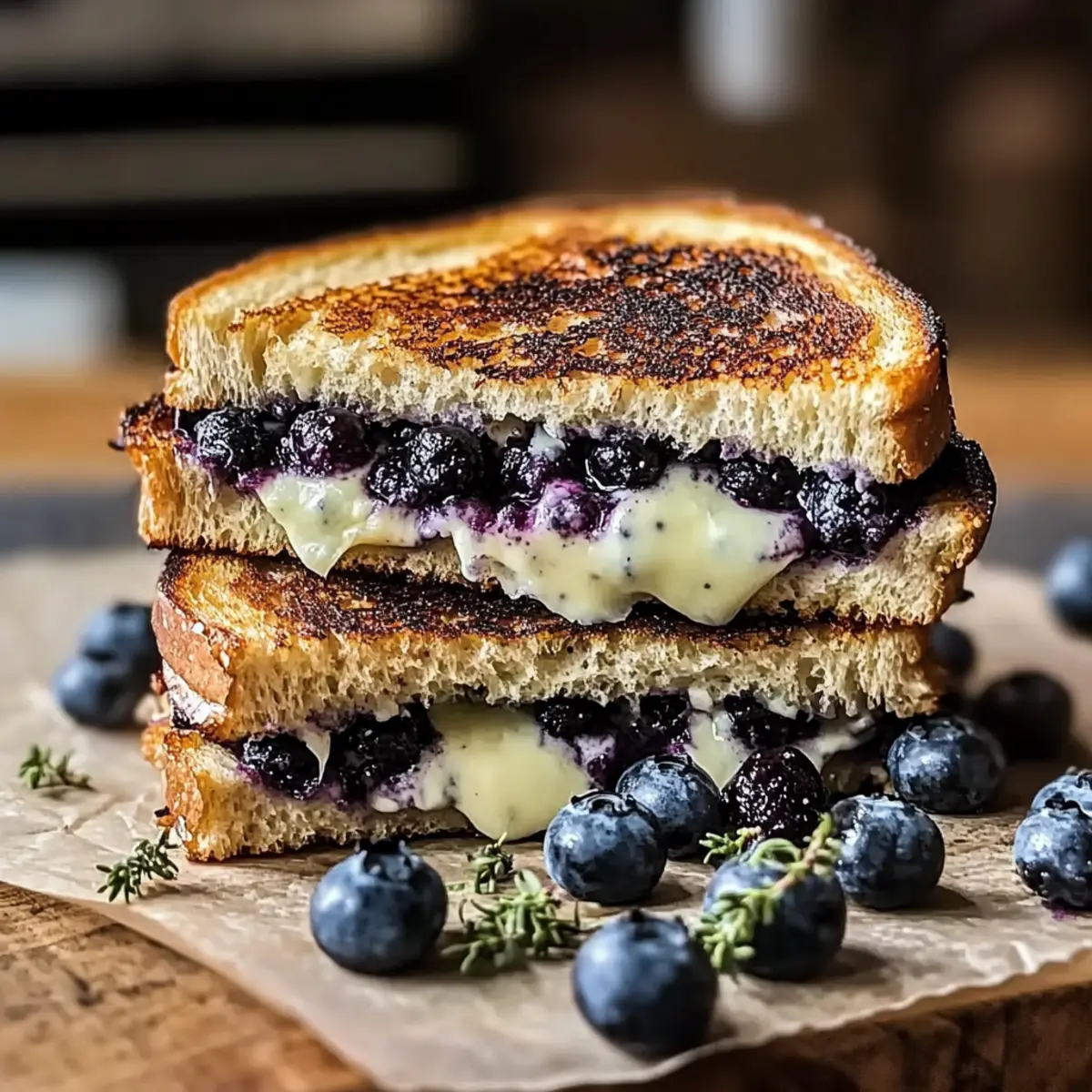 Blueberry Grilled Cheese
