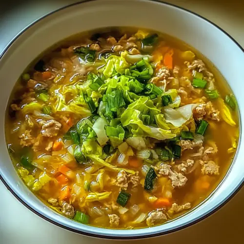 Egg Roll Soup with Green Onions and Ginger
