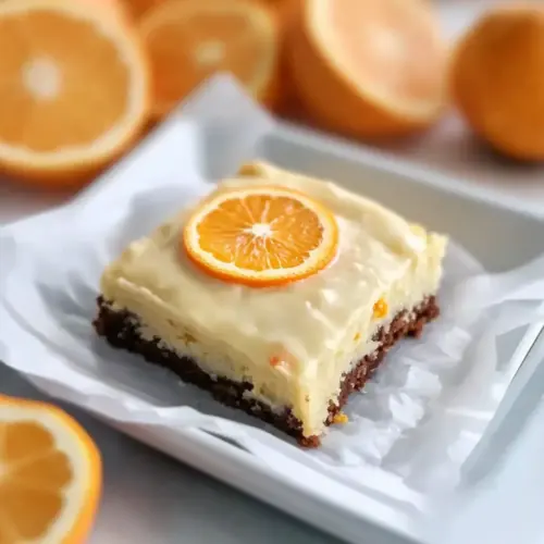 Blonde Orange Brownies
