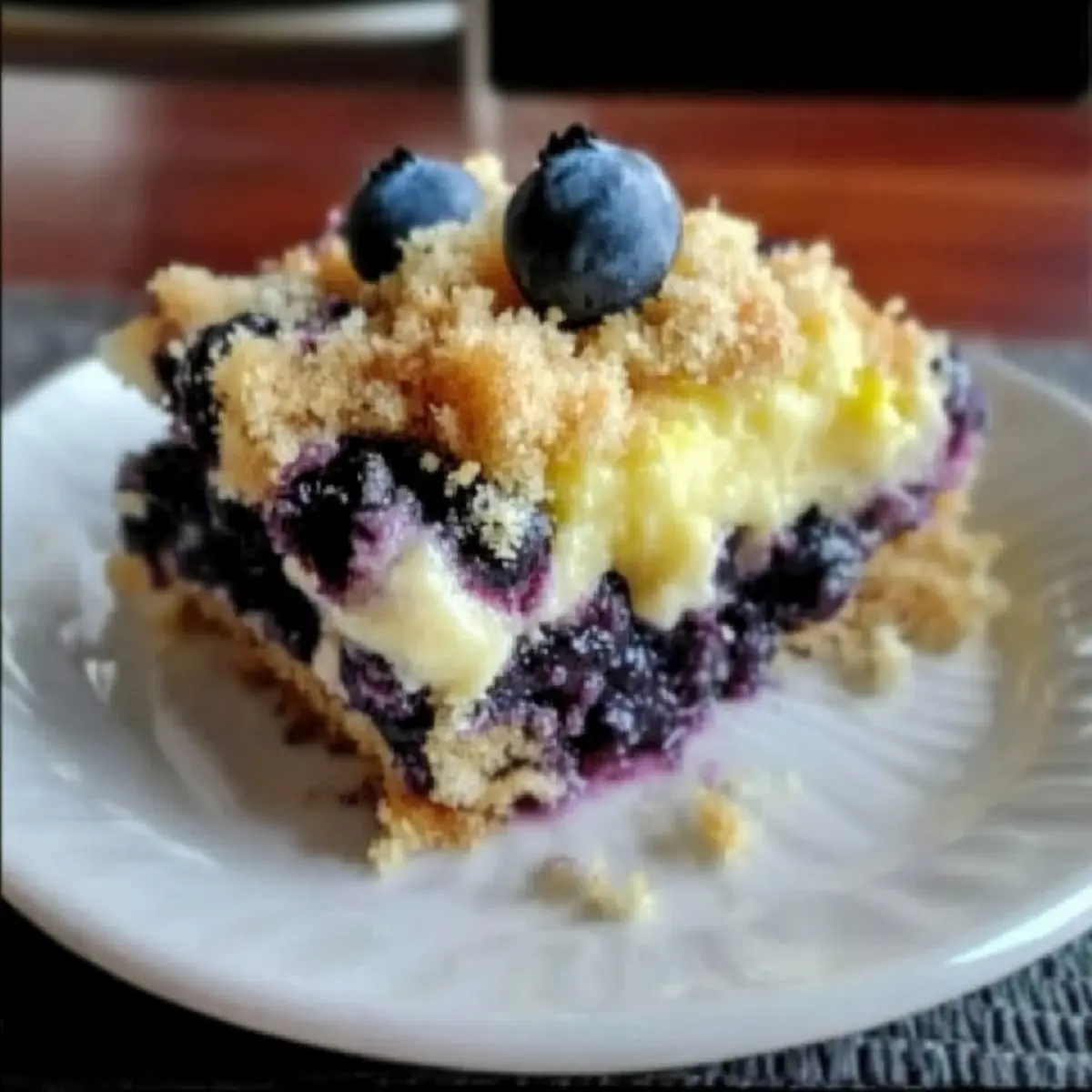 Lemon Blueberry Cheesecake Dump Cake