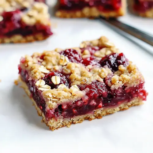 Raspberry Oatmeal Crumble Bars