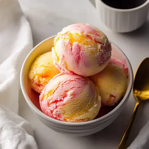 Coconut Mango Strawberry Sorbet