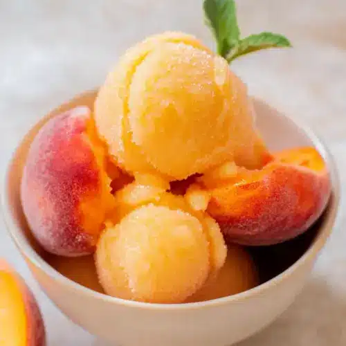 Perfect Peach Sorbet