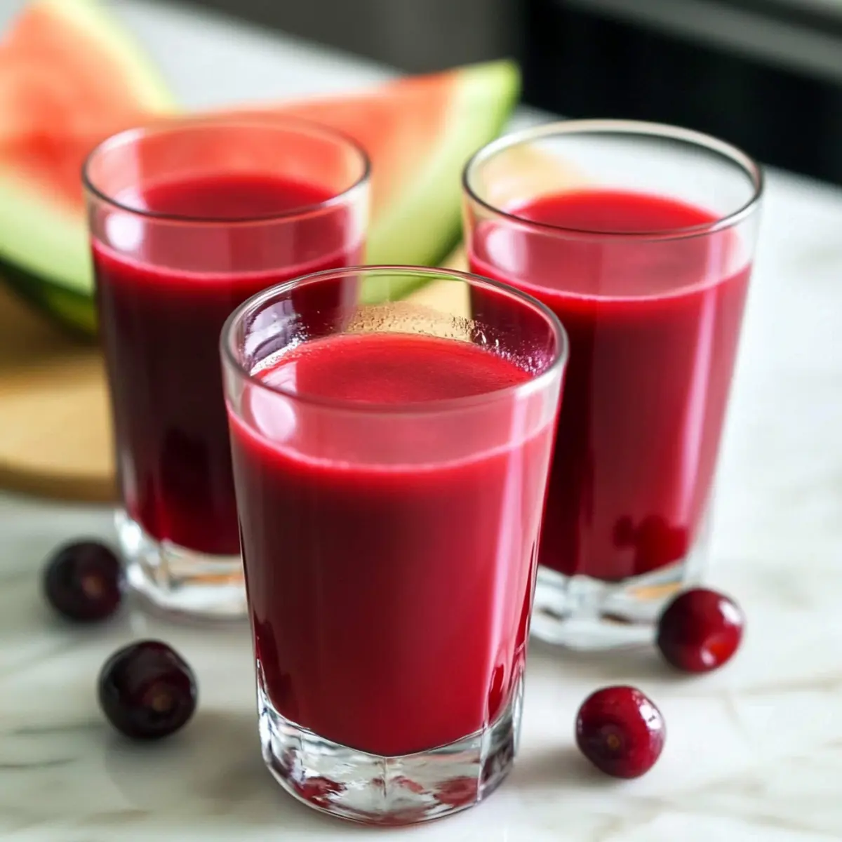 Watermelon Cherry Berry Beet Juice