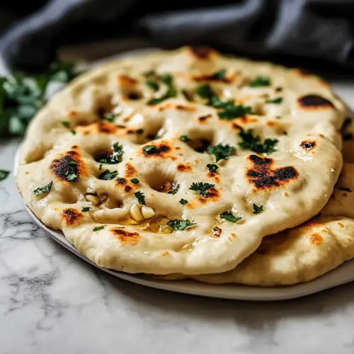 Easy Garlic Naan Bread