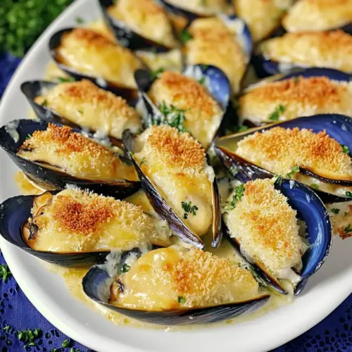 Stuffed Baked Mussels