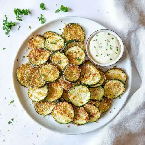 Crispy Baked Zucchini Chips