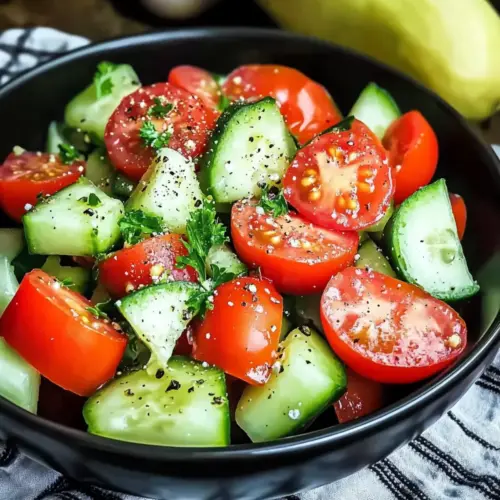 Cucumber and Tomato Salad